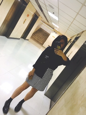 「PULL&BEAR（プルアンドベア）のアイテム（シューズ）」を使った、C_A_N_D_Yさん（レディース・160cm）の春コーディネート
