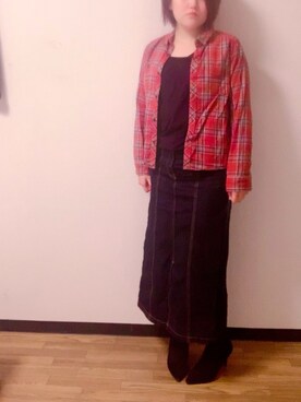 「LUCY（ルーシー）のアイテム」を使った、Misaさん（レディース・150cm）の冬コーディネート