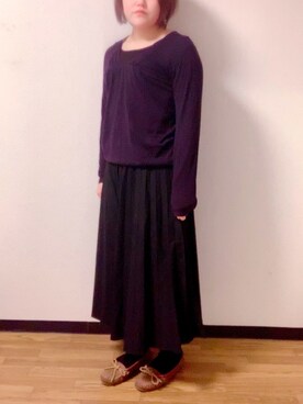 「LUCY（ルーシー）のアイテム」を使った、Misaさん（レディース・150cm）の冬コーディネート