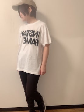 「INSTANT FAME（インスタントフェイム）のアイテム」を使った、Misaさん（レディース・150cm）の夏コーディネート