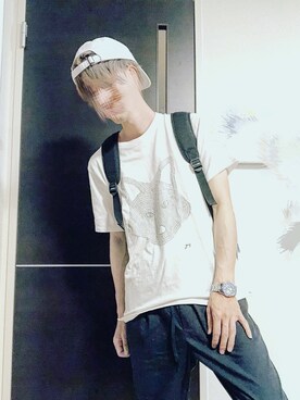 「コーディネート」｜「アイテム（アナログ腕時計）」を使った、ぺぃさん（メンズ・175cm）の夏コーディネート