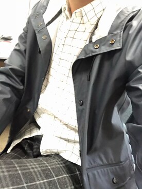 「Selected   （-）のアイテム」を使った、左盘子さん（メンズ・178cm）の秋コーディネート
