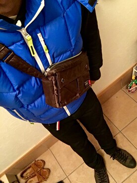 「Reebok（リーボック）のアイテム（ダウンベスト）」を使った、ふる〜いの着るヤツ。さん（メンズ・173cm）の秋コーディネート