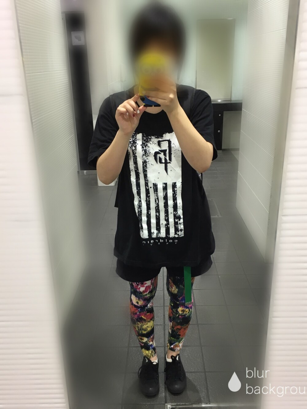 「coldrain、ライブ参戦コーデ」｜「coldrainのアイテム（Tシャツ/カットソー、ブラック系）」を使った、まりおんさん（レディース・160cm）の夏コーディネートの1枚目の写真