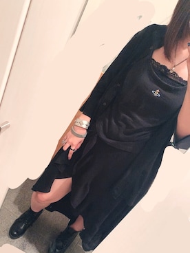 「学校」｜「アイテム（シャツワンピース）」を使った、humanoidcomplexさん（レディース・156cm）の夏コーディネート