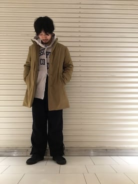 「JOURNAL STANDARD relume（ジャーナルスタンダード　レリューム）のアイテム（ダウンジャケット/コート）」を使った、SUさん（メンズ・173cm）の冬コーディネート