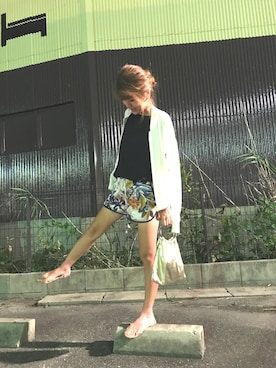 「ボタニカル」｜「アイテム（サンダル）」を使った、star.maammiyさん（レディース・155cm）の夏コーディネート