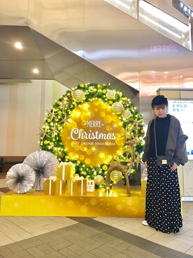 「水玉」｜「アイテム（シャツワンピース）」を使った、star.maammiyさん（レディース・155cm）の秋コーディネート