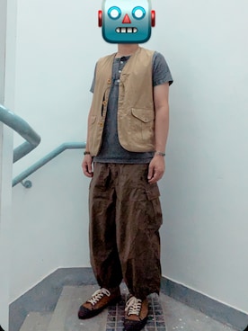 「WORKERS（ワーカーズ）のアイテム」を使った、pakさん（メンズ・170cm）の春コーディネート