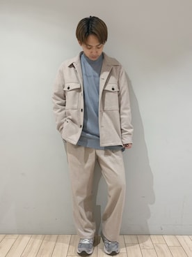 「JUNRED（ジュンレッド）のDAIKI NAKAMURA コラボグラフィックプルパーカー（パーカー）」を使った、kousukeさん（メンズ・160cm）の秋コーディネート