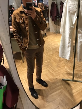 「DSQUARED2（ディースクエアード）のアイテム（チノパンツ）」を使った、jiaobo521さん（メンズ・177cm）の春コーディネート