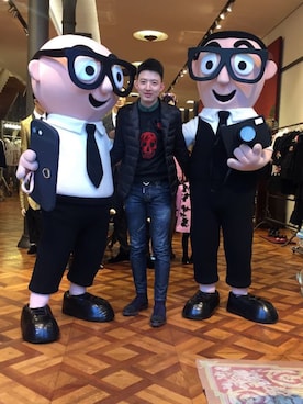 「Alexander McQueen（アレキサンダーマックイーン）のアイテム（トップス）」を使った、jiaobo521さん（メンズ・177cm）の春コーディネート