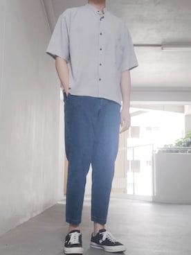 「EMMA  CLOTHES」｜「アイテム（チノパンツ）」を使った、neilさん（メンズ・178cm）の冬コーディネート