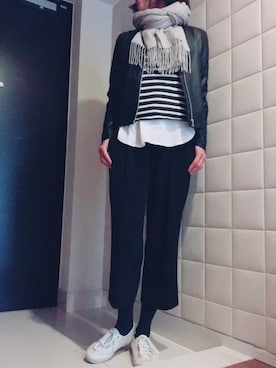 「アダムエロペ」｜「アイテム（ジャケット/アウター）」を使った、hiromamaさん（レディース・167cm）の春コーディネート