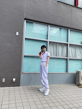 「FEKETE（フェケテ）のアイテム（スウェットパンツ）」を使った、KAOさん（レディース・154cm）の夏コーディネート