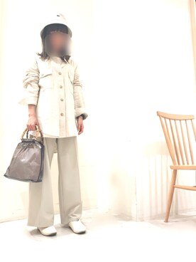 「CPH（シーピーエイチ）のアイテム（帽子）」を使った、amaebiさん（レディース・152cm）の春コーディネート