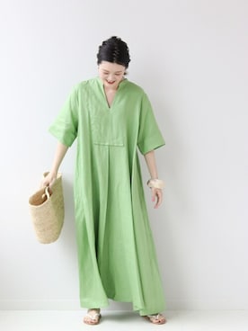 「plage（プラージュ）のアイテム」を使った、yokoさん（レディース・163cm）の夏コーディネート