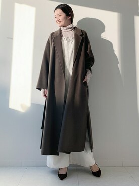 「plage（プラージュ）のアイテム（その他アウター）」を使った、yokoさん（レディース・163cm）の冬コーディネート