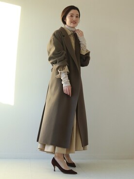 「plage（プラージュ）のアイテム（その他アウター）」を使った、yokoさん（レディース・163cm）の冬コーディネート