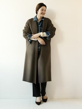 「plage（プラージュ）のアイテム（その他アウター）」を使った、yokoさん（レディース・163cm）の冬コーディネート