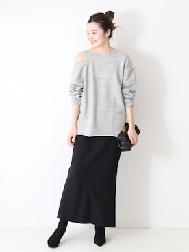 「plage（プラージュ）のアイテム」を使った、yokoさん（レディース・163cm）の冬コーディネート