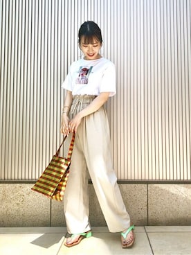 「miista（ミスタ）のアイテム」を使った、kuboさん（レディース・158cm）の春コーディネート