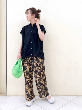 「BUNZABURO（ブンザブロウ）のアイテム」を使った、kuboさん（レディース・158cm）の春コーディネート