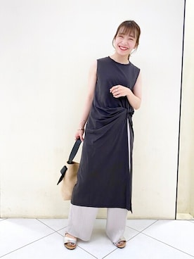 「arron（アローン）のアイテム」を使った、kuboさん（レディース・158cm）の夏コーディネート