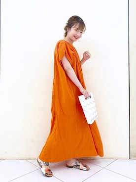 「PLAKTON（プラクトン）のアイテム」を使った、kuboさん（レディース・158cm）の夏コーディネート