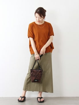 「BAGSINPROGRESS（バッグズインプログレス）のアイテム」を使った、kuboさん（レディース・158cm）の夏コーディネート