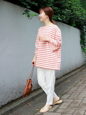 「NOMADIS（ノマディス）のアイテム」を使った、kuboさん（レディース・158cm）の春コーディネート