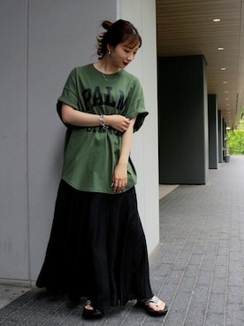 「Soierie（ソワリー）のアイテム」を使った、kuboさん（レディース・158cm）の春コーディネート