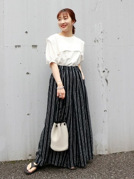 「YAHKI（ヤーキ）のアイテム」を使った、kuboさん（レディース・158cm）の夏コーディネート