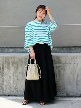 「LEMINOR（ルミノール）のアイテム」を使った、kuboさん（レディース・158cm）の夏コーディネート