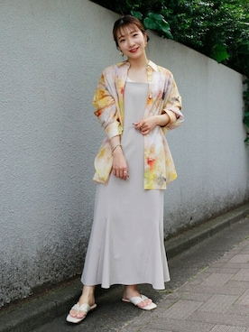 「JOURNAL STANDARD（ジャーナルスタンダード）のランダムリブタンクトップ（タンクトップ）」を使った、kuboさん（レディース・158cm）の夏コーディネート