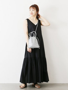 「PLAKTON（プラクトン）のアイテム」を使った、kuboさん（レディース・158cm）の夏コーディネート