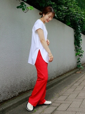 「KEEN（キーン）のアイテム（シューズ）」を使った、kuboさん（レディース・158cm）の夏コーディネート