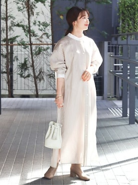 「NOMADIS（ノマディス）のアイテム」を使った、kuboさん（レディース・158cm）の秋コーディネート