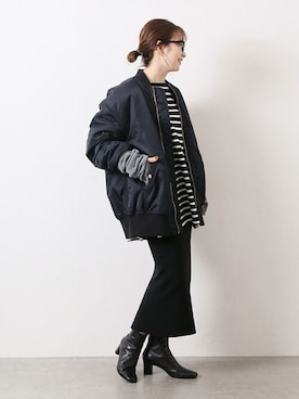 「Le Minor（ルミノア）のアイテム」を使った、kuboさん（レディース・158cm）の秋コーディネート