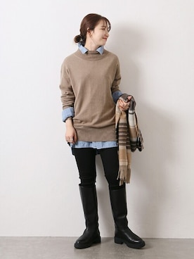 kuboさん（レディース・158cm）の秋コーディネート