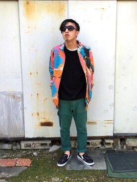 「SHOCKERのアイテム」を使った、Vinnyさん（メンズ・163cm）の春コーディネート