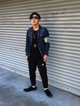 「SHOCKERのアイテム（財布/小物）」を使った、Vinnyさん（メンズ・163cm）の春コーディネート