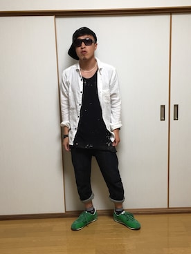 「SASQUATCHfabrix.（サスクワァッチファブリックス）のアイテム」を使った、Vinnyさん（メンズ・163cm）の夏コーディネート
