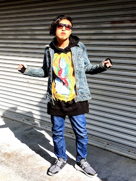「JAPAN BLUE JEANS」｜Vinnyさん（メンズ・163cm）の秋コーディネート