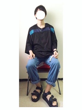 「シャリーフ(SHAREEF)」｜「アイテム（アクセサリー）」を使った、Mizukiさん（メンズ・170cm）の夏コーディネート