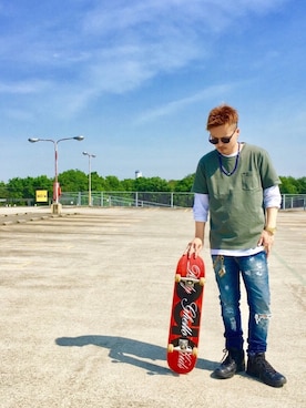 yo-sukeさん（メンズ・180cm）の夏コーディネート