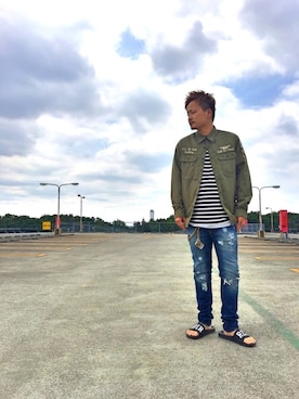 yo-sukeさん（メンズ・180cm）の夏コーディネート