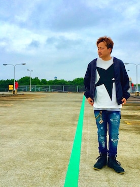 yo-sukeさん（メンズ・180cm）の夏コーディネート