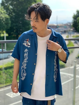 「AVIREX（アヴィレックス）のアイテム（腕時計）」を使った、yo-sukeさん（メンズ・180cm）の春コーディネート
