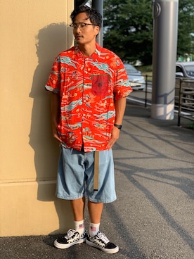 yo-sukeさん（メンズ・180cm）の夏コーディネート